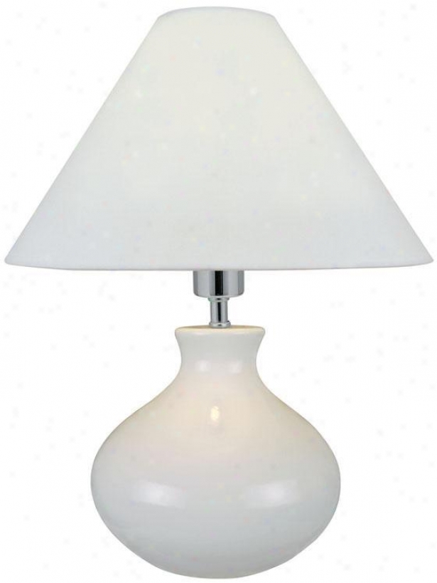 "chaka Table Lamp - 17""x14""d, White"