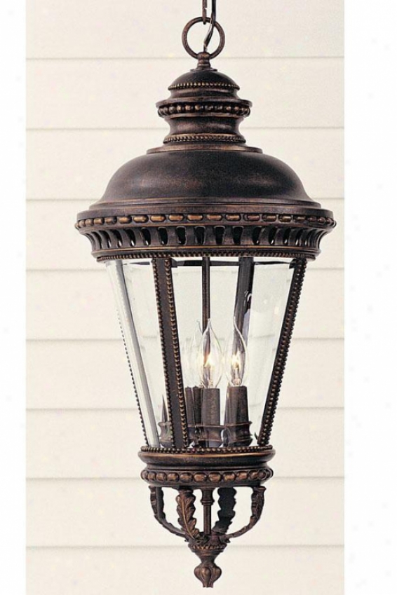 Chamberlaine Outdoor Pendaht - Four Easy , Grecian Bronze