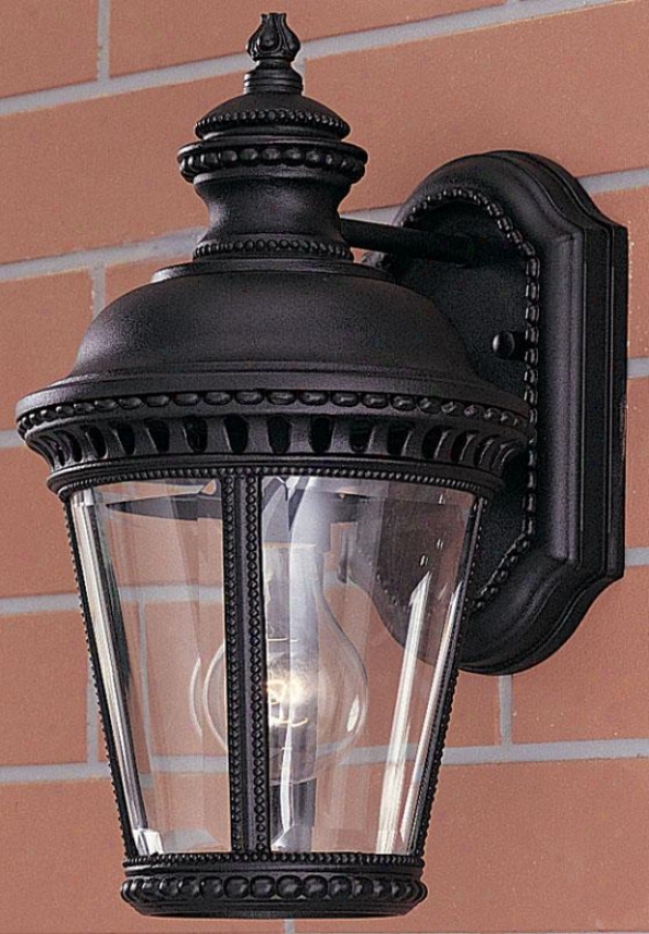 Chamberlsine Outdoor Wall Lantern - One Light, Black