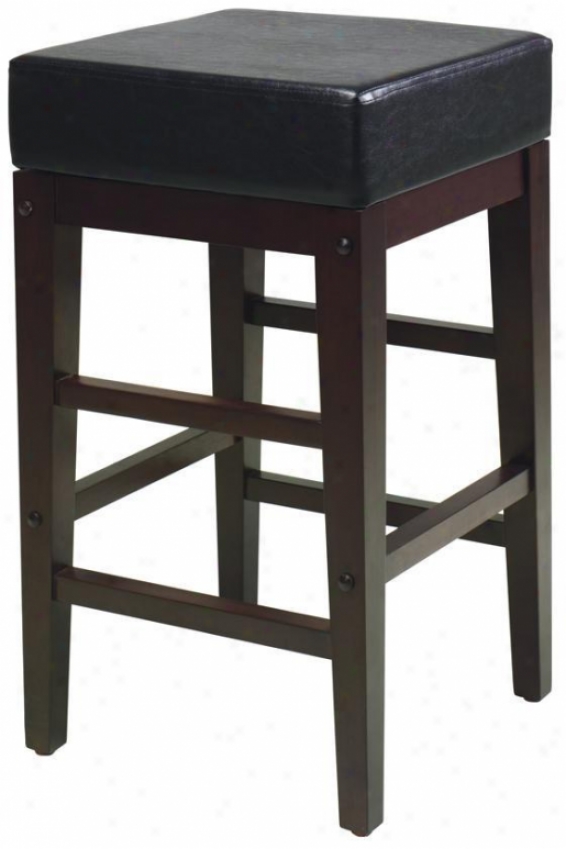 "champlain Square Stool - 25""h, Coffee Brown"