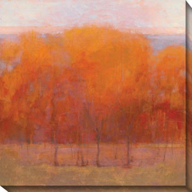 Change Of Seasons Iii Canvas Wall Art - Iii, Orange