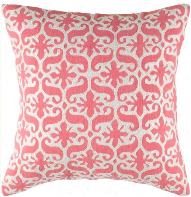 "charlotte Decorative Pillow - 18"" Square, Pink"