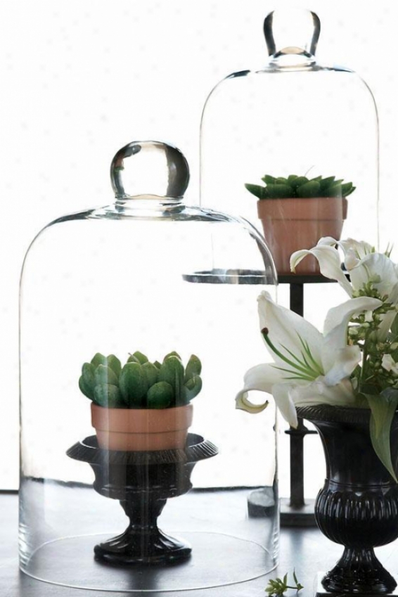 Chateau Cloches - Set Of 2 - Set Of 2, Clear