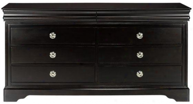 Chateau Dresser - Eight Drawer, Black
