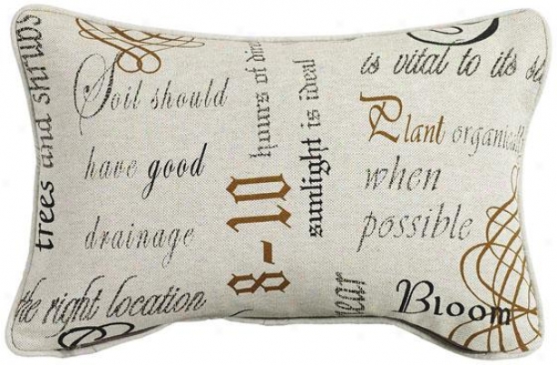 "chatsworth Charcoal Fiber-filled Pillow - Fiber-flld Pllw, 12.5""x19"""