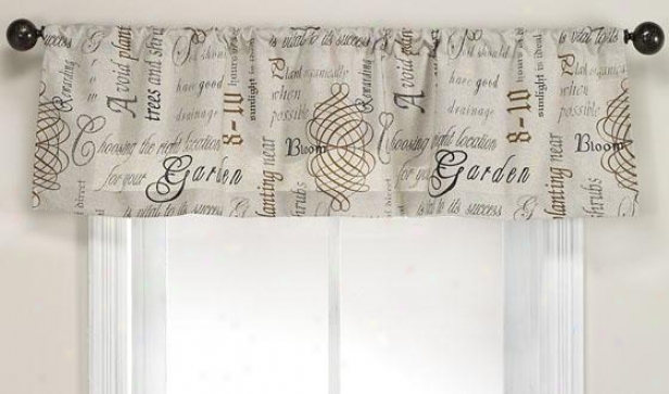 "chatsworth Charcoal Valance - Valance, 15""hx54""w"