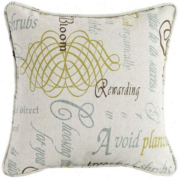 "chatsworth Citron Fiber-filled Pillow - Fiber-flld Pllw, 26"" Square"