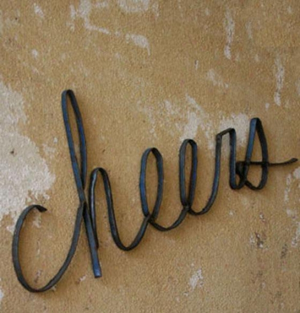 "cheers Wall Sculptute - 9.5""hx28.25""w, Bronze"