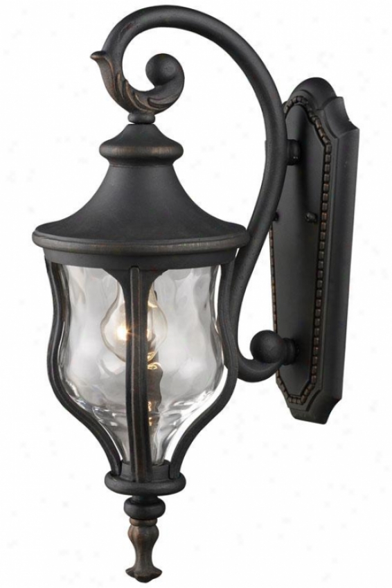 Chelsea Mini Outdoor Wall Mount - 1-light, Weathrd Chrcoal