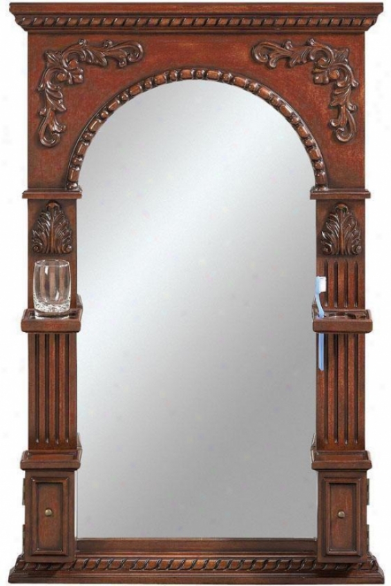 "chelsea Mirror With Storage - 41""hx27""w, Red"