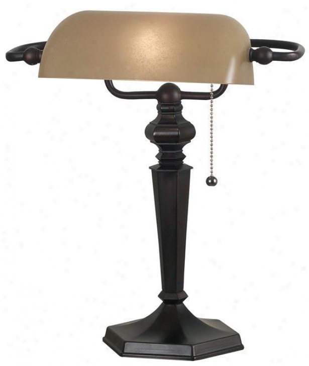 "chesapeake Banker's Lamp - 15""hx9""w, Oil Rubbed Bronze"