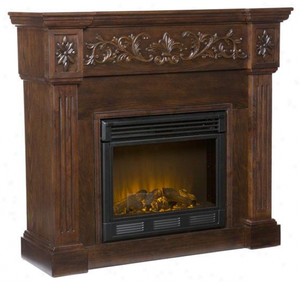 Chesney Fireplace - Electric Frplce, Coffee Brown