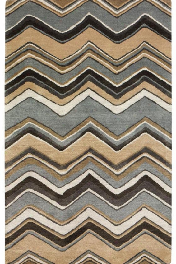 "chevron Area Rug - 7'6""x9'6"", Blue"