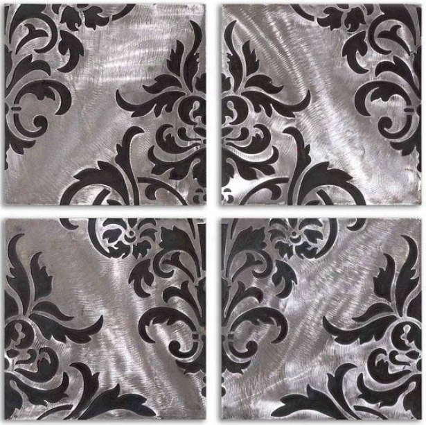 Chiavari Wall Art- Set Of 4 - Set Of 4, Black