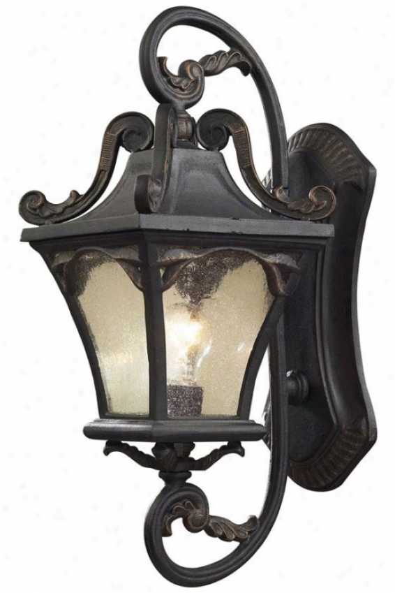 "chicago 23""h Outdoor Sconce - 1-lighht/23""h, Weathrd Chrcoal"