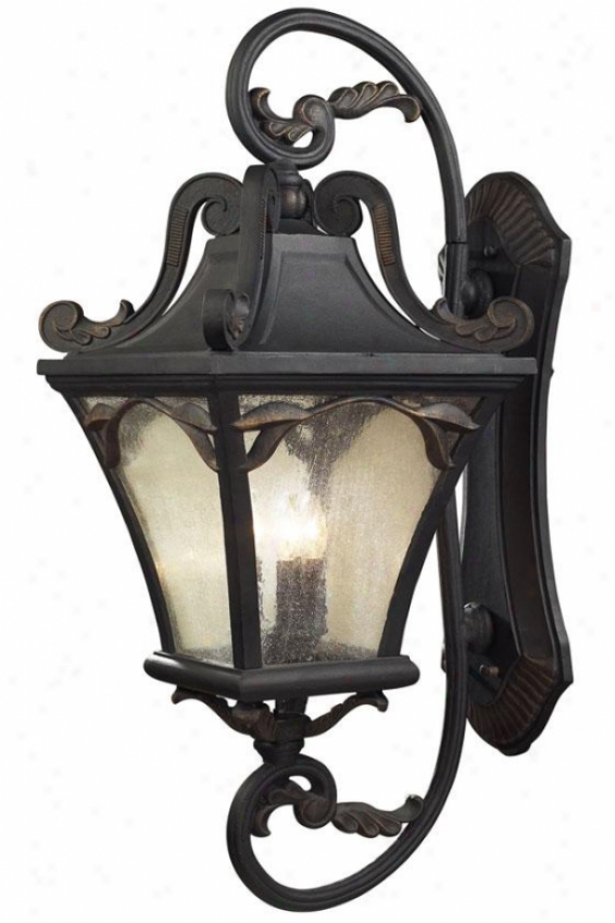 "chicago 41""h Outdoor Sconce - 5-light, Weathrd Chrcoal"