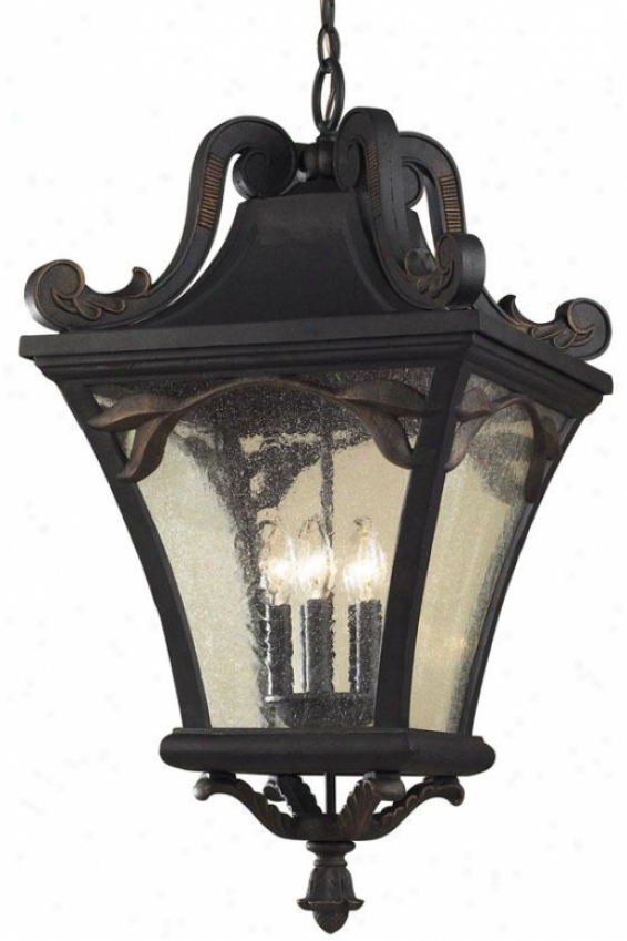 Chicago Outdoor Pendang - 5-light, Weathrd Chrcoal