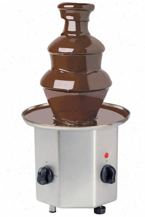 Chocolate Fountain - 16hx8.5wx8.5d, Silver