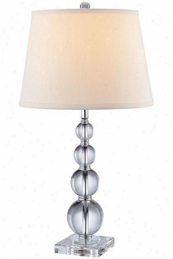 "christine Table Lamp - 27""hx14""d, Clear"