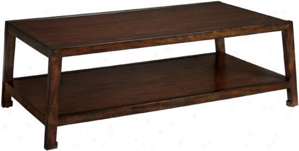 "clark Coffee Table - 16""hx49""w, Brown Wood"