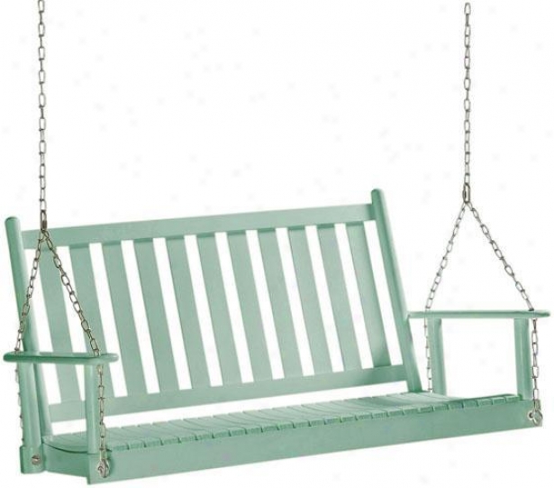 Classic Hanging Porch Swing - Slatted, Blue