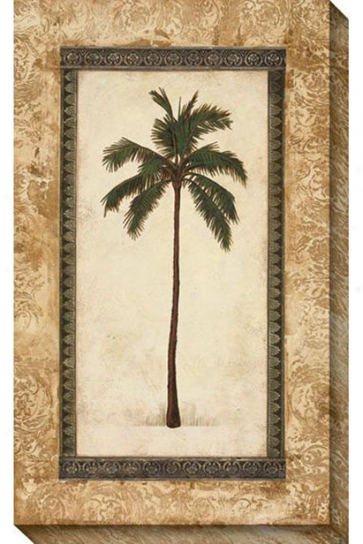 Classic Palm I Canvas Wall Art - I, Beige