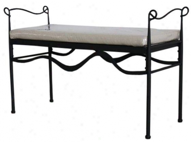 "clifton Park Iron Bench - 24""hx38.25""w, Black"