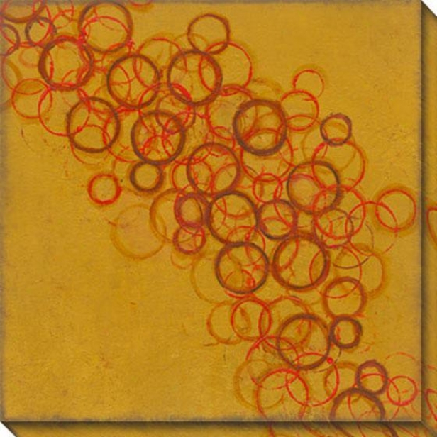 Commune Viii Canvas Wall Art - Viii, Gold