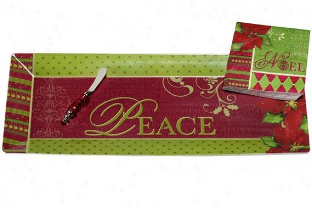 "contemporary Hostess Gift Set - 8""h, Green"