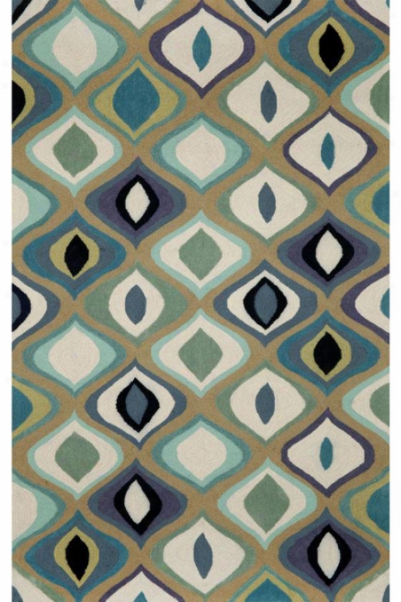 Contour Area Rug Ii - 2x3, Bluw