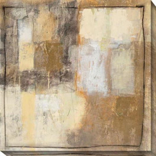 Convolution I Canvas Wall Art - I, Beige