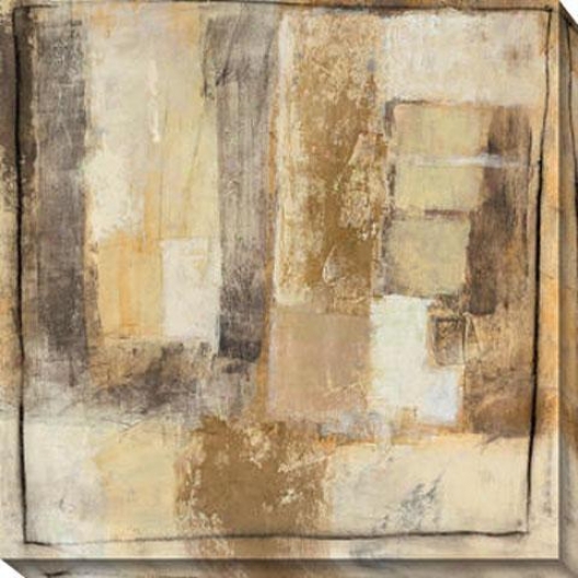 Convolution Iv Canvas Wall Art - Iv, Beige