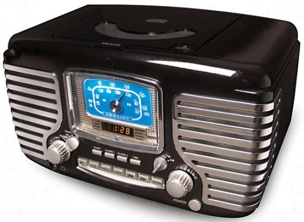 "corsair Cd Call to arms Clock Radio - 11""wx7""dx7""h, Boack"