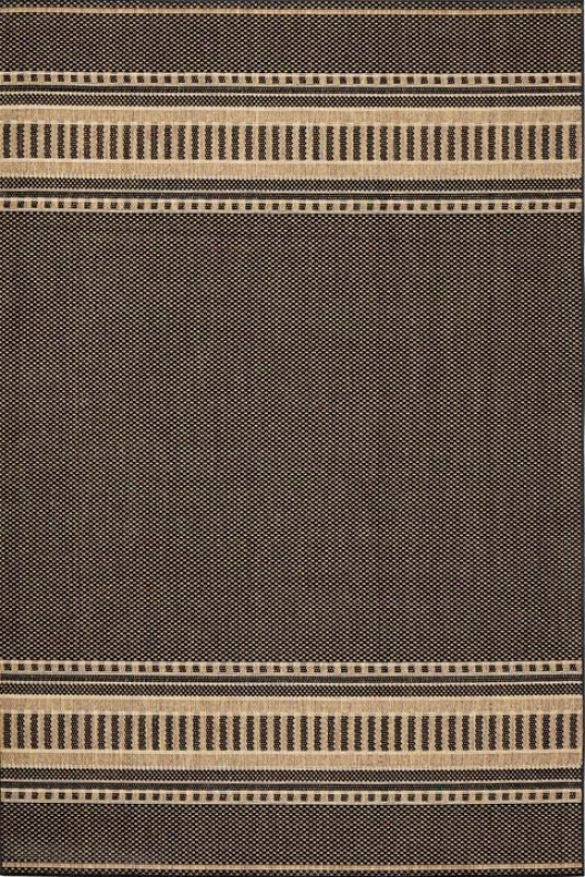 "couristan Pueblo Exterior Area Rug - 7'6"" Square, Black"