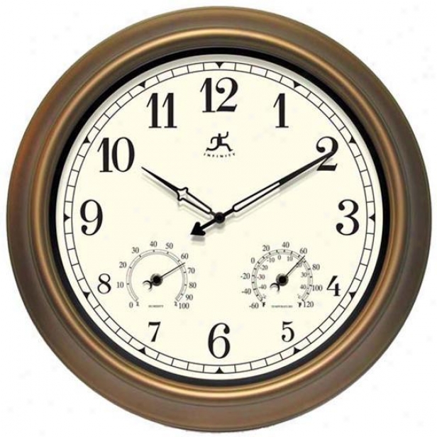 "craftsman Wall Clock I - 18""d, Bronze"