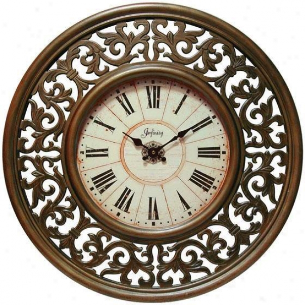 "crescendo Wall Clock - 26""d, Bronze"