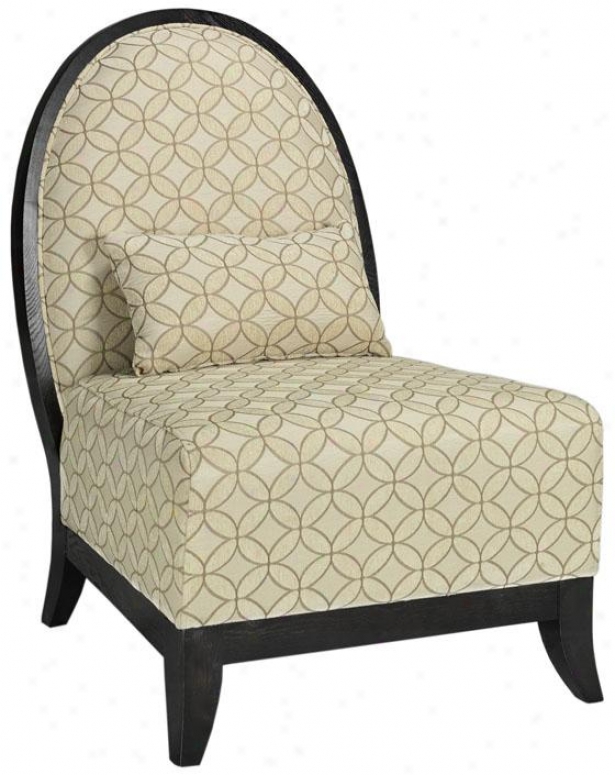 "dant 27""w Chair - 40""hx27.5""w, Dmnd Fl Tan&crm"