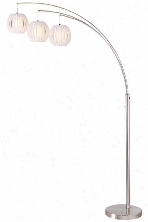 "deion Floor Lamp - 81""hx44""d, Silver"