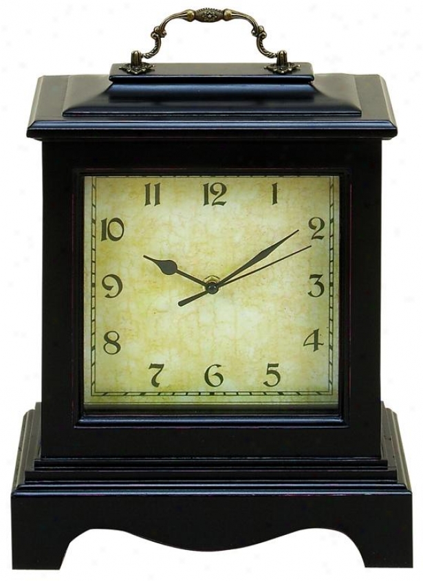 "demond Table Clock - 12""hx10""wx4""d, Brown"