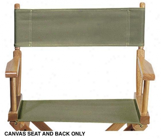 Director's Canvas Seat And Back - Canvas, Sage