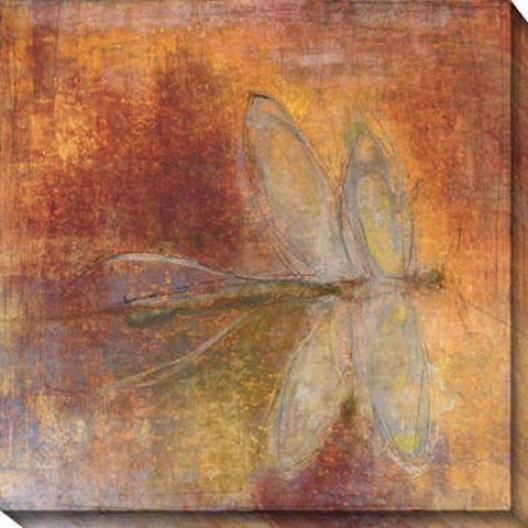 Dragonfly Ii Canvas Wall Art - Ii, Purple