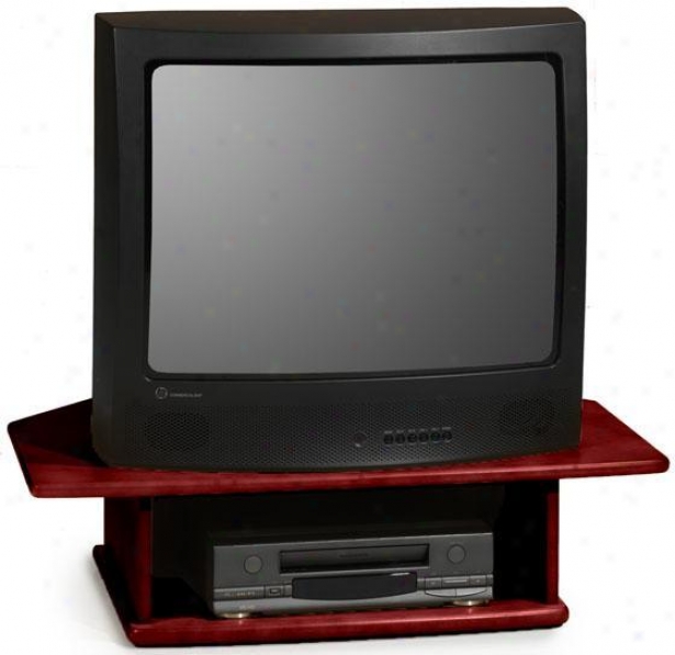 "drayton 2-tier Tv Turnrable - For 36"" Tv, Brick Red"