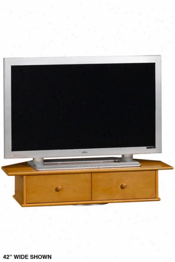 "drayton Tv T8rntable With Drawer - 8.5""hx42""w, Tan"