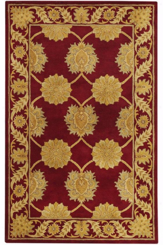 Duchess Rug - 6' Round, Red