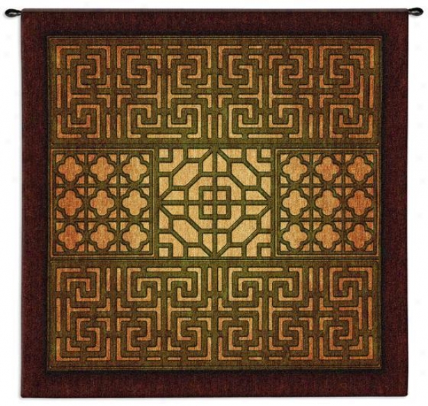 "eastern Lattice Tapestry - 53""hx53""w, World Tones"