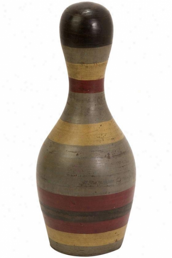 Edgar Bowling Pin - Small, Earth Tones