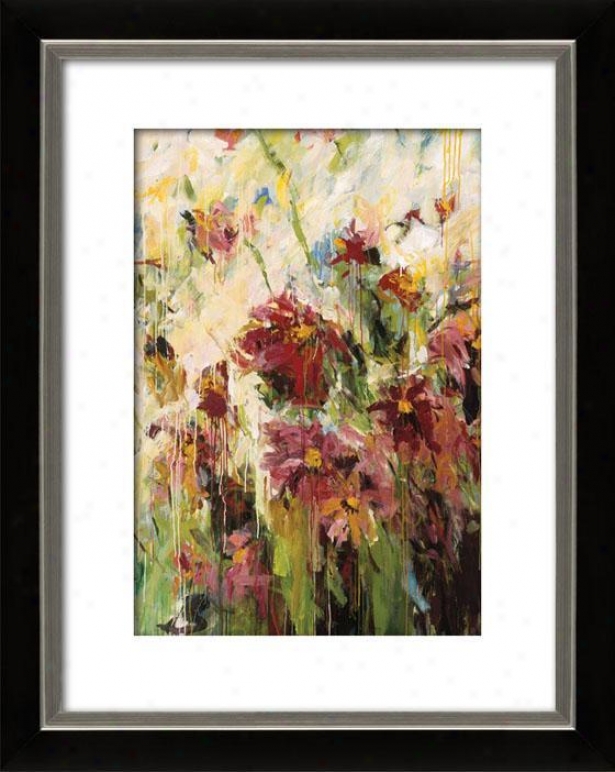 Flowering I Framed Wall Art - I, Mttd Black/slvr