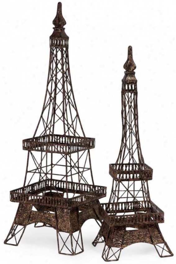 Eiffel Tower Accent - Large, Brnze