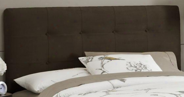 Eight-button Headboard - Queen, Velvet Chocolat