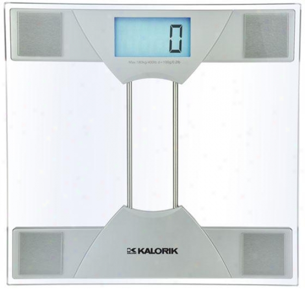 Electronic Bathromo Scale - 1.63hx11.88wx12, Silver